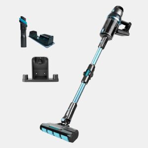 Cecotec Aspirador 4 em 1 digital vertical com 680 W de potência. 26 kPa. 230 aW. Autonomia de 90 minutos. Escova Jaliscazo. Tubo flexível. Quatro modos: Eco, Médio, Turbo e Auto. Tubo flexível. Ecrã digital. Depósito de água. Suporte para a parede.