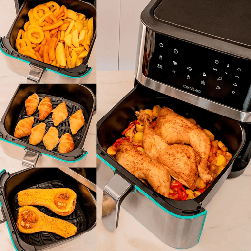 Cecotec Fritadeira dietética manual, sem óleo, 8 l de capacidade e com tecnologia PerfectCook.