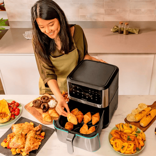 Cecotec Fritadeira dietética manual, sem óleo, 8 l de capacidade e com tecnologia PerfectCook.