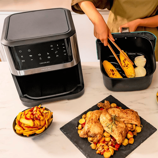 Cecotec Fritadeira dietética manual, sem óleo, 8 l de capacidade e com tecnologia PerfectCook.