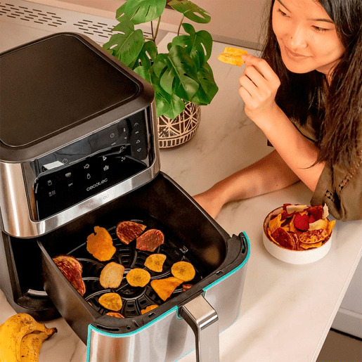Cecotec Fritadeira dietética manual, sem óleo, 8 l de capacidade e com tecnologia PerfectCook.