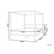 Beliani Cama con dosel Acero LESTARDS 168x209 Beliani Cama con dosel Acero LESTARDS 168x209 Negro
