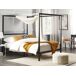 Beliani Cama con dosel Acero LESTARDS 168x209 Beliani Cama con dosel Acero LESTARDS 168x209 Negro