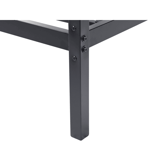 Cama com dossel Metal LESTARDS 160 x 200 cm Preto