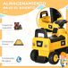 Excavadora para Niño PP, Metal HOMCOM Excavadora para Niño PP, Metal HOMCOM Amarillo