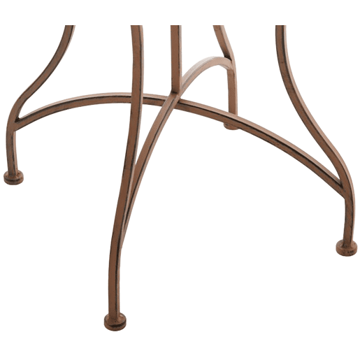 Mesa de jardin Asina Metal Marrón antiguo 60X60X72 cm