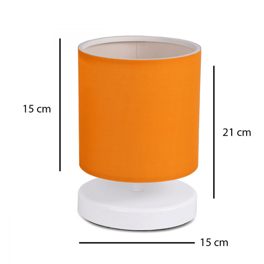 Lâmpada de mesa - laranja, 15x15x22 Lâmpada de mesa - laranja, 15x15x22
