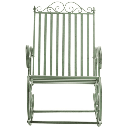 Set de 2 Mecedoras de hierro Smilla Metal Verde antiguo 90X56X94 cm