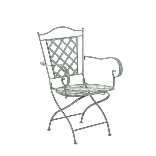 Silla de JardÃn Adara Metal Verde antiguo 51X56X93 cm Silla de JardÃn Adara Metal Verde antiguo 51X56X93 cm