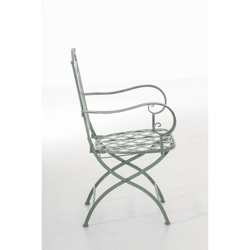Silla de JardÃn Adara Metal Verde antiguo 51X56X93 cm Silla de JardÃn Adara Metal Verde antiguo 51X56X93 cm