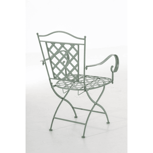 Silla de JardÃn Adara Metal Verde antiguo 51X56X93 cm Silla de JardÃn Adara Metal Verde antiguo 51X56X93 cm