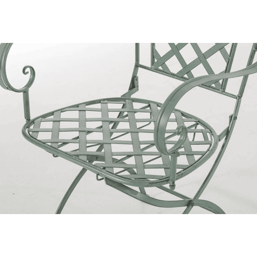 Silla de JardÃn Adara Metal Verde antiguo 51X56X93 cm Silla de JardÃn Adara Metal Verde antiguo 51X56X93 cm