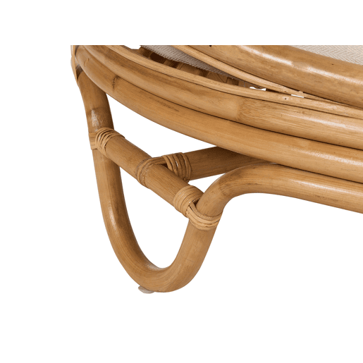 Conjunto de 2 camas de jardim ROSSANO Rattan Natural Conjunto de 2 camas de jardim ROSSANO Rattan Natural