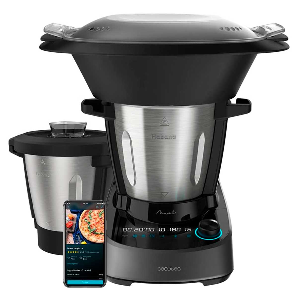 Robot de cocina Cecotec Mambo  Habana W L  funciones control WiF