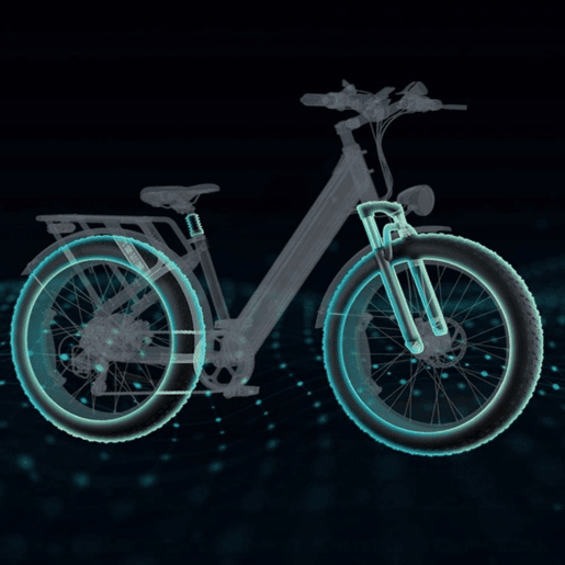 ENGWE E26 Step-thru - Bicicleta Elétrica 250W 768WH 140KM Autonomia - Cinza ENGWE E26 Step-thru - Bicicleta Elétrica 250W 768WH 140KM Autonomia - Cinza