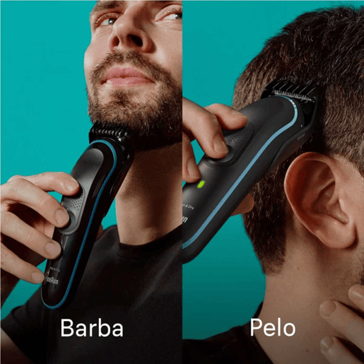 Aparador de Cabelo-Máquina de Barbear Braun MGK5411