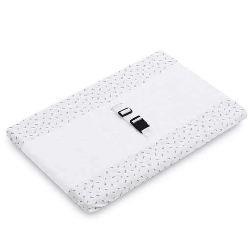 Capa para trocador de bebê 50x80 em turco branco absorvente com Safelock (Grey Atlantis)