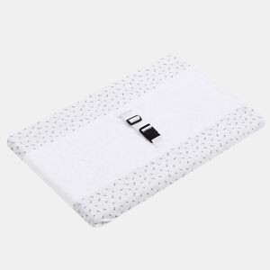 Capa para trocador de bebê 50x80 em turco branco absorvente com Safelock (Grey Atlantis)