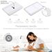 Funda cambiador bebé de rizo absorbente con Safelock 50 Funda cambiador bebé de rizo absorbente con Safelock 50 Blanco/ Gris