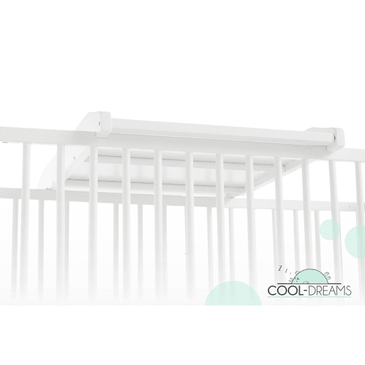 Trocador de madeira Maya para berço de 120x60 cm ou maxiberço de 140x70, lacado em branco com tinta à base de água