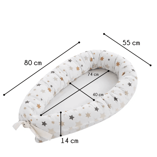 Almofada impermeável ? e amovível com capa impermeável ? e amovível para bebé 100% algodão hipoalergénico. Certificado Oeko-Tex (Interstellar)