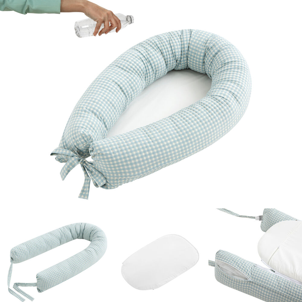 Cojín nido impermeable ☔ y desenfundable bebé 55x80