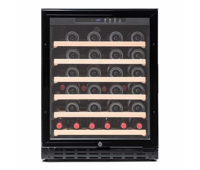 Vinoteca 46 botellas vinobox 50 gc 1t negro de libre instalación o encastrable mono temperatura