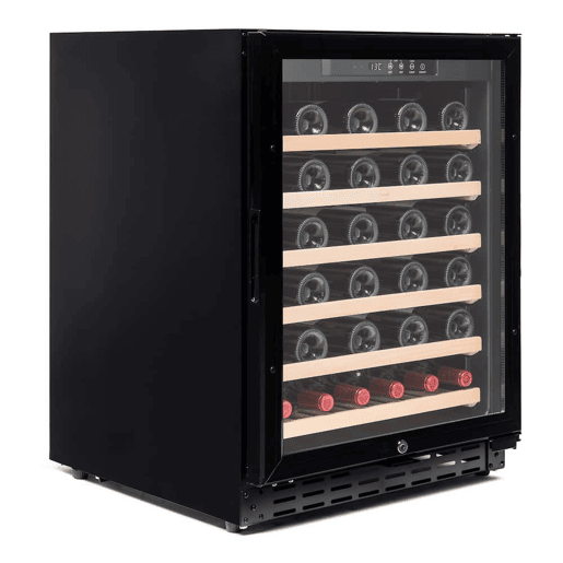 Cave de Vinho 46 garrafas Vinobox 50 GC 1T Preto Instalação livre ou encastre Monotemperatura