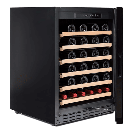 Cave de Vinho 46 garrafas Vinobox 50 GC 1T Preto Instalação livre ou encastre Monotemperatura