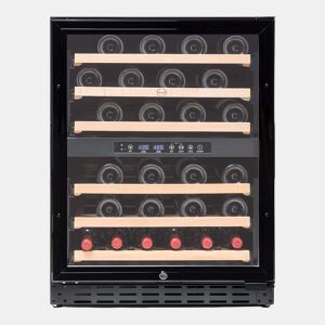 Cave de Vinho 46 garrafas Vinobox 50 GC 2T Preto Instalação livre ou encastre Duas Zonas de temperatura