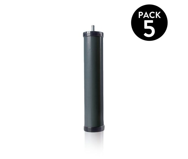 Juego de patas metálicas para somier y base tapizada 5 unidades 5 x 25 x cm