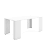 Mesa Consola Extensível, Cozinha, Sala de jantar, 180x90x77cm, Para 8 pessoas, Mesa de Jantar, Branco
