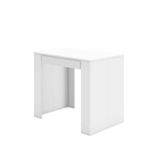 Mesa Consola Extensível, Cozinha, Sala de jantar, 180x90x77cm, Para 8 pessoas, Mesa de Jantar, Branco Mesa Consola Extensível, Cozinha, Sala de jantar, 180x90x77cm, Para 8 pessoas, Mesa de Jantar, Branco
