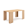 Mesa Consola Extensível, Cozinha, Sala de jantar, 160x90x77cm, Para 8 pessoas, Mesa de Jantar, Carvalho