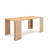 Mesa Consola Extensível, Cozinha, Sala de jantar, 180x90x77cm, Para 8 pessoas, Mesa de Jantar, Carvalho