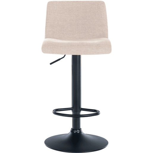 Taburete de bar Branford Tela Crema 36X39X84 cm