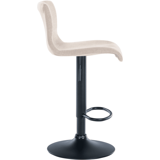 Taburete de bar Branford Tela Crema 36X39X84 cm