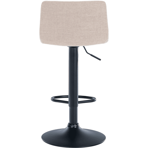 Taburete de bar Branford Tela Crema 36X39X84 cm