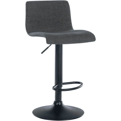 Taburete de bar Branford Tela Gris oscuro 36X39X84 cm