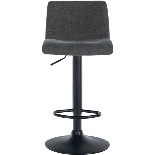 Taburete de bar Branford Tela Gris oscuro 36X39X84 cm