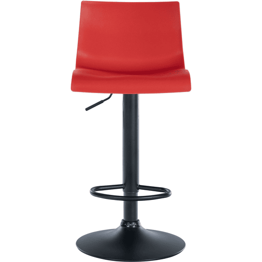 Taburete de bar Branford Plástico Rojo 36X39X84 cm