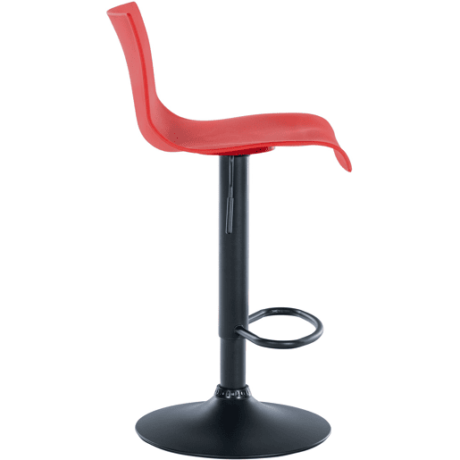 Taburete de bar Branford Plástico Rojo 36X39X84 cm