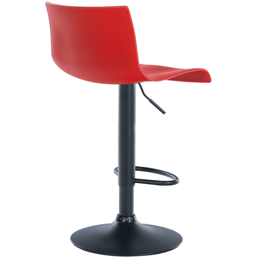 Taburete de bar Branford Plástico Rojo 36X39X84 cm