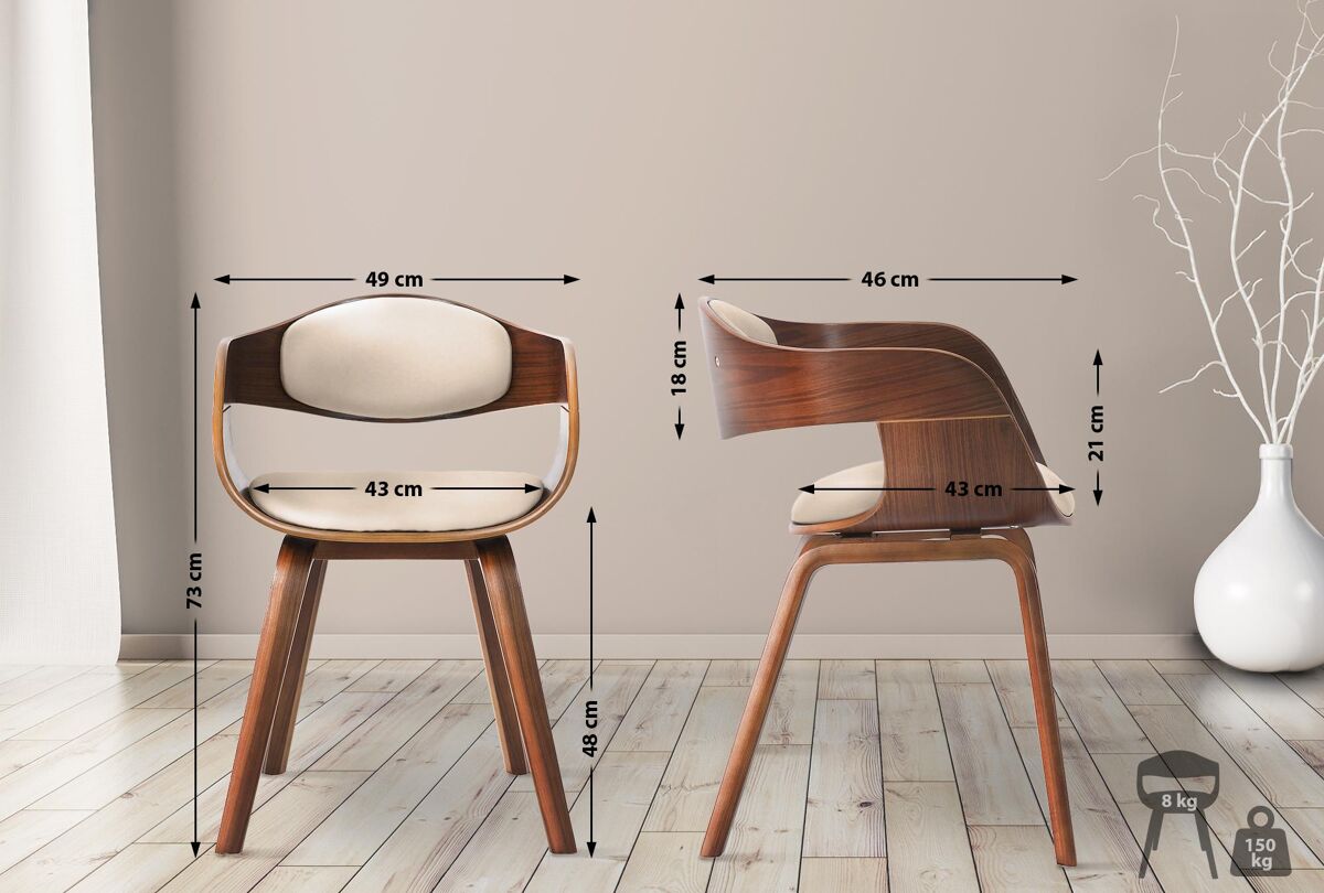 Silla de comedor - Kingston - Simil cuero