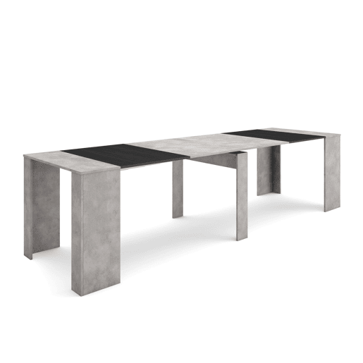 Mesa Consola ExtensÃvel, Cozinha, Sala de jantar, 302x90x77cm, Para 14 pessoas, Mesa de Jantar, Cimento Mesa Consola ExtensÃvel, Cozinha, Sala de jantar, 302x90x77cm, Para 14 pessoas, Mesa de Jantar, Cimento
