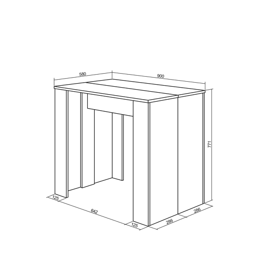 Mesa Consola ExtensÃvel, Cozinha, Sala de jantar, 302x90x77cm, Para 14 pessoas, Mesa de Jantar, Cimento Mesa Consola ExtensÃvel, Cozinha, Sala de jantar, 302x90x77cm, Para 14 pessoas, Mesa de Jantar, Cimento