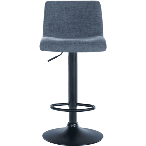 Taburete de bar Branford Tela Azul 36X39X84 cm
