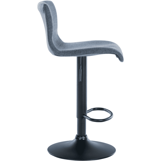 Taburete de bar Branford Tela Azul 36X39X84 cm