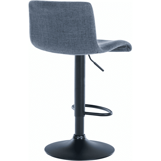 Taburete de bar Branford Tela Azul 36X39X84 cm