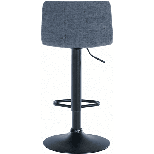 Taburete de bar Branford Tela Azul 36X39X84 cm